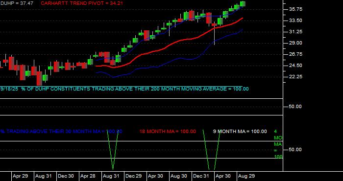  Volume / Composite Volume for the Dimensional US High Profitability ETF - Monthly Data Period