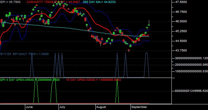  Volume / Composite Volume for the WisdomTree India Earnings Fund ETF - Daily Data Period