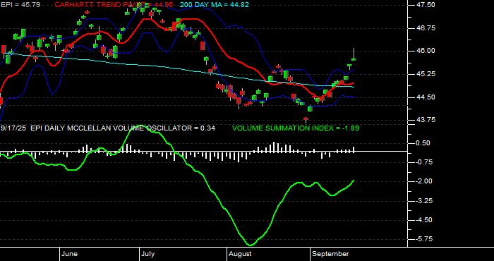  Volume / Composite Volume for the WisdomTree India Earnings Fund ETF - Daily Data Period