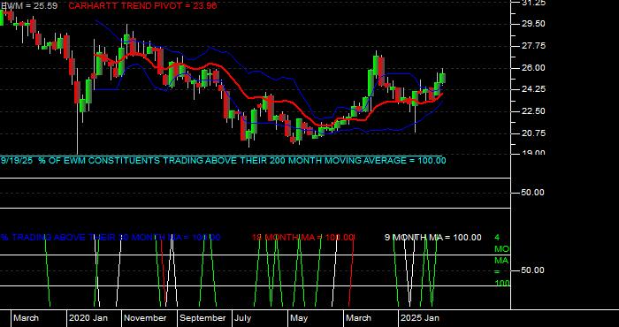  Volume / Composite Volume for the iShares MSCI Malaysia Index Fund ETF - Monthly Data Period