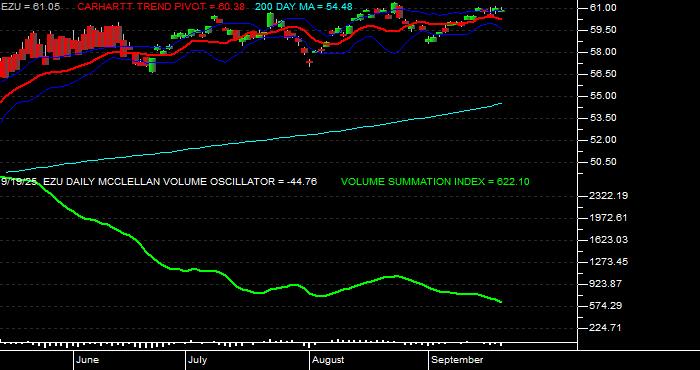  Volume / Composite Volume for the iShares MSCI EMU Index Fund ETF - Daily Data Period