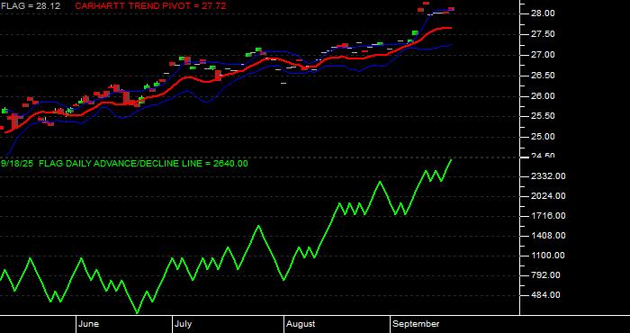 Volume / Composite Volume for the Forensic Accounting ETF - Daily Data Period