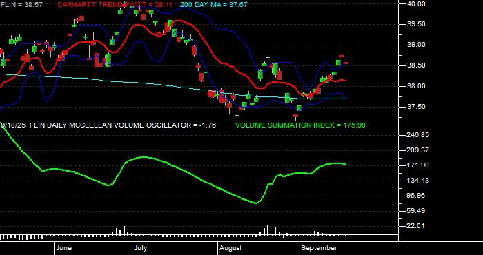  Volume / Composite Volume for the Franklin FTSE India ETF - Daily Data Period