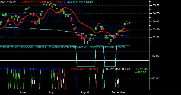  Volume / Composite Volume for the iShares MSCI India Index ETF - Daily Data Period