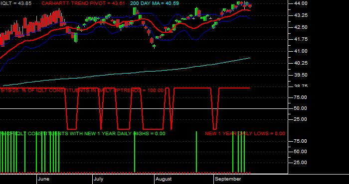  Volume / Composite Volume for the iShares MSCI Intl Dev Qual Factr ETF - Daily Data Period