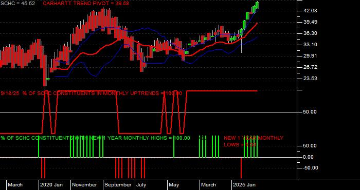  Volume / Composite Volume for the Schwab International Small-Cap Equity ETF - Monthly Data Period