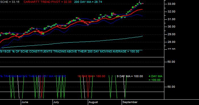  Volume / Composite Volume for the Schwab Emerging Markets Equity ETF - Daily Data Period